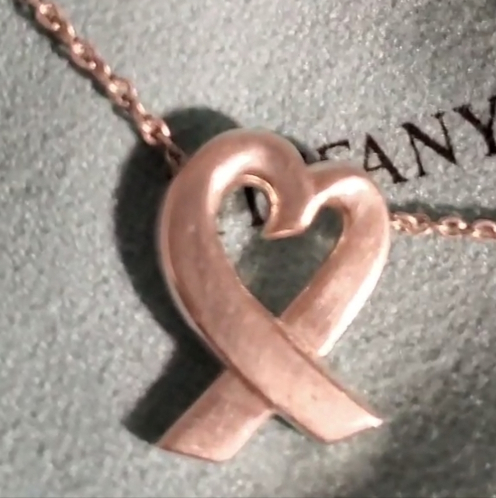 Tiffany Paloma Picasso Loving Heart Pendant Necklace Sterling Silver Luxury - Picture 5 of 17